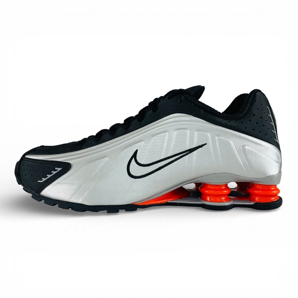 Nike Shox R4 Black Metallic Silver Men's Shoes Sneakers HQ1988-002